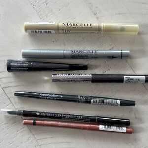 NWT Marcelle and Annabelle 7 eye liners assorted